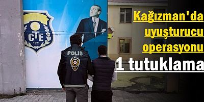 Kağızman'da uyuşturucu operasyonu: 1 tutuklama