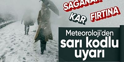  Karla karışık yağmura dikkat!