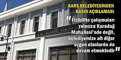 Kars Belediyesi’nden Basın Açıklaması