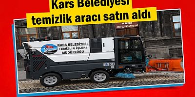 Kars Belediyesi temizlik aracı satın aldı