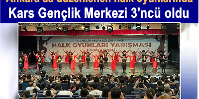 Kars Gençlik Merkezi 3'ncü oldu