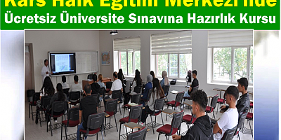 Kars Halk Eğitim Merkezi'nde Ücretsiz Kurs