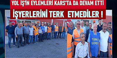 Kars İl Özel İdaresi İşçilerinden Eylem