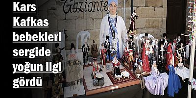 Kars Kafkas bebekleri sergide yoğun ilgi gördü