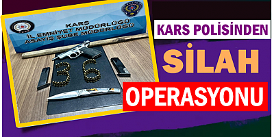 KARS POLİSİNDEN SİLAH OPERASYONU!
