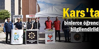 Kars'ta binlerce öğrenci bilgilendirildi