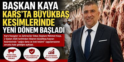 Kars'ta Büyükbaş Kesimlerinde Yeni Dönem Başladı