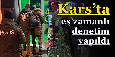 Kars’ta eş zamanlı denetim yapıldı