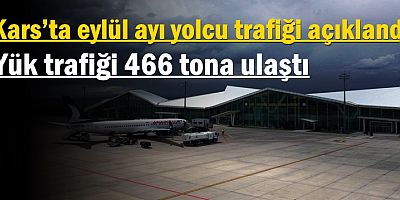 Kars’ta eylül ayı yolcu trafiği açıklandı