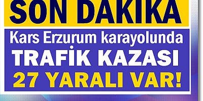 Kars’ta iki yolcu minibüs çarpıştı: Yaralılar var