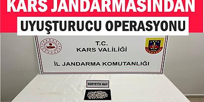 Kars’ta Jandarmadan Uyuşturucu Operasyonu