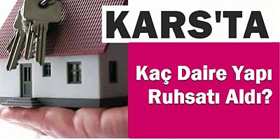 Kars'ta Kaç Daire Yapı Ruhsatı Aldı?