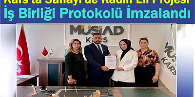 Kars'ta Kadın Eli Projesi İş Birliği Protokolü İmzalandı