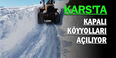 KARS'TA KAPALI KÖYYOLLARI AÇILIYOR