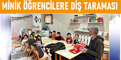 Kars'ta minik öğrencilere diş taraması yapıldı