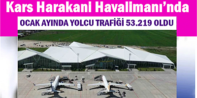 Kars’ta ocak ayı yolcu trafiği açıklandı