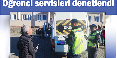 Kars'ta öğrenci servisleri denetlendi