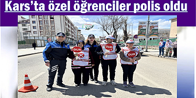 Kars’ta özel öğrenciler polis oldu