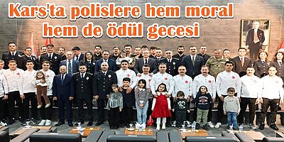 Kars'ta polislere hem moral hem de ödül gecesi