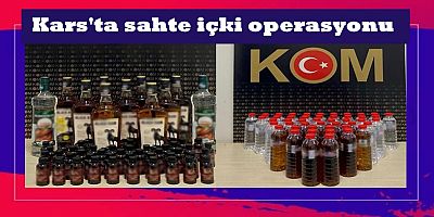 Kars'ta sahte içki operasyonu: 5 gözaltı