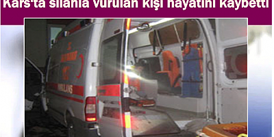 Kars'ta silahla vurulan kişi hayatını kaybetti