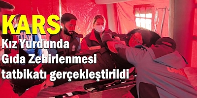 Kars'ta tatbikat gerçekleştirildi