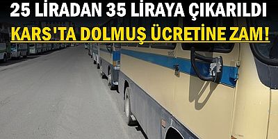 Kars’ta toplu taşımaya zam geldi