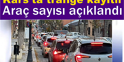 Kars’ta trafiğe kayıtlı araç sayısı açıklandı