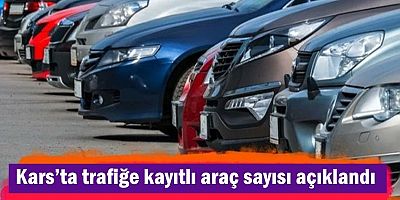 Kars’ta trafiğe kayıtlı araç sayısı açıklandı