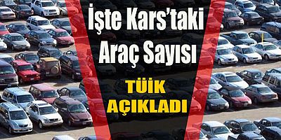 Kars’ta trafiğe kayıtlı araç sayısı açıklandı