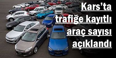 Kars’ta trafiğe kayıtlı araç sayısı açıklandı
