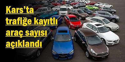 Kars’ta trafiğe kayıtlı araç sayısı açıklandı