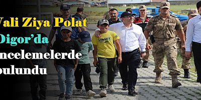 Kars Valisi Ziya Polat Digor’da incelemede bulundu