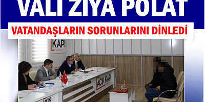 Kars Valisi Ziya Polat, “Halk Günü”nde vatandaşları dinledi