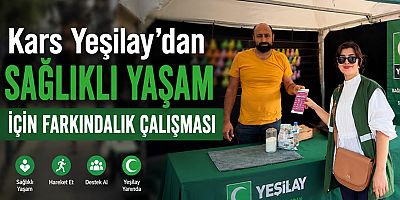 Kars Yeşilay’dan Sağlıklı Yaşam İçin Farkındalık Çalışması