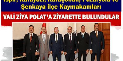 KAYMAKAMLARDAN VALİ ZİYA POLAT'A ZİYARET