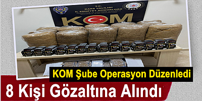KOM Şube Operasyon Düzenledi 8 Kişi Gözaltına Alındı