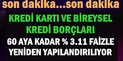 Kredi kartı ve ihtiyaç kredilerinde yeni dönem