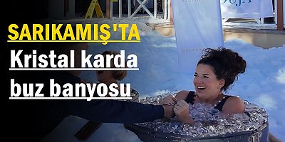 Kristal karda buz banyosu