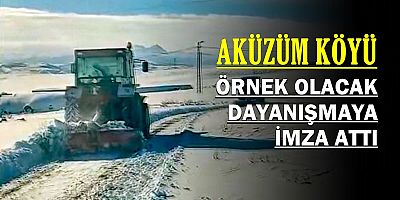 KÜÇÜK AKÜZÜM KÖYÜNDEN ÖRNEK DAYANIŞMA
