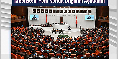 Meclisteki Yeni Koltuk Dağılımı Açıklandı