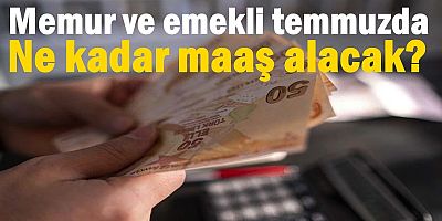 Memur ve emekli temmuzda ne kadar maaş alacak?