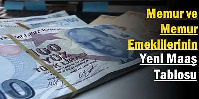 Memur ve Memur Emeklilerinin Yeni Maaş Tablosu