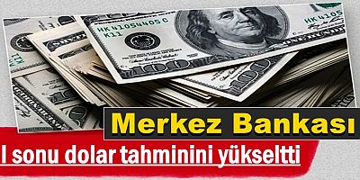 Merkez Bankası yıl sonu dolar tahminini yükseltti