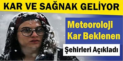 Meteoroloji'den kar ve sağnak uyarısı