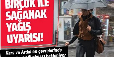 Meteoroloji'den sağanak yağış uyarısı