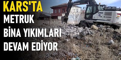 Metruk Bina Yıkımları Sürüyor