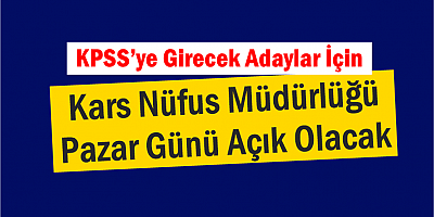 Nüfus Müdürlüğü Pazar Günü Açık Olacak