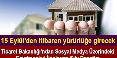 Sosyal Medya Üzerindeki Gayrimenkul İlanlarına Sıkı Denetim