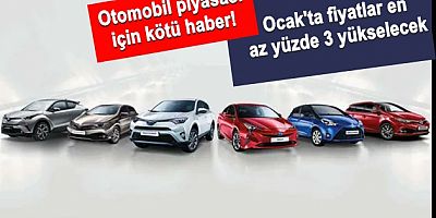 Otomobil piyasası için kötü haber